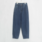 jean taille haute style rétro mom femme
