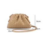 mini sac luxe besace camel en cuir