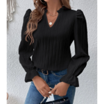 blouse noire élégante femme