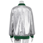bomber argenté femme blouson chic