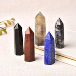 Pierres-naturelles-36-couleurs-pointe-en-cristal-am-thyste-Quartz-Rose-pierre-de-gu-rison-nergie