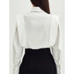 chemisier blanc original femme pas cher