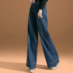 jean ample taille haute femme