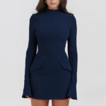 mini robe bleu marine sexy chic femme