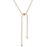collier or rose style boho réglable long