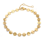 bracelet délicat en acier inoxydable plaqué or jaune