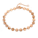 bracelet délicat en acier inoxydable plaqué or rose