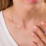 collier pierre précieuse or