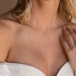 Collier personnalisé avec initiale et pierre de naissance