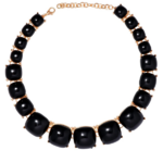 collier transparent noir