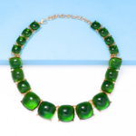 collier transparent vert