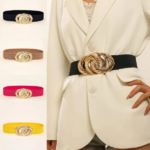 ceinture élastique boucle dorée
