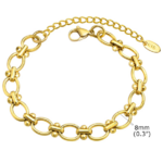bracelet plaqué or chic raffiné