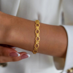 bracelet plaqué or luxe pas cher