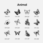bijou gravé symbole papillon