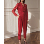 tenue rouge chic femme working girl