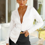 chemisier blanc femme