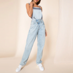 haut tendance satin bleu femme
