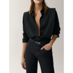 chemisier noir élégant femme pas cher