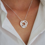 collier personnalisé prénoms argent