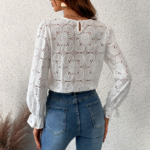 jolie blouse dentelle blanche femme