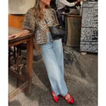 blouse imprimée léopard femme