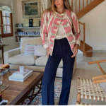 veste matelassée rose imprimée femme
