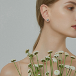 petites boucles doreilles en argent 925 bleues