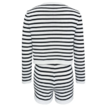 Cardigan rayé marinière chic femme