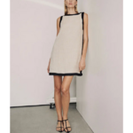 robe dété chic en lin bicolore femme