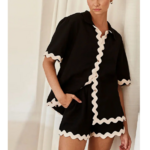 ensemble noir et blanc femme