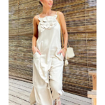 Robe longue à bretelles blanches femme occasions spéciales