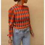 blouse à motifs femme