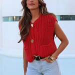 gilet maille sans manches