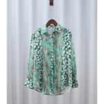 chemisier vert tendance femme