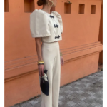 ensemble beige élégant femme