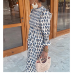 robe longue tendance imprimée
