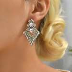 boucles doreilles strass