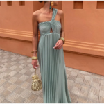 robe longue asymétrique