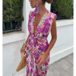 robe longue fushia