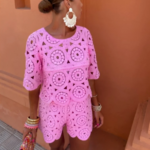 top et short en crochet