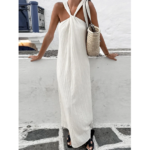 robe longue blanche femme