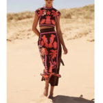 robe longue brodée