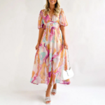 robe longue plissée