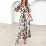 robe longue fleurie