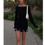 robe courte noire hiver