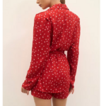 blazer femme rouge