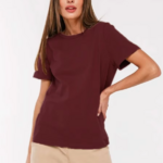 t-shirt femme prune