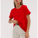t-shirt femme rouge