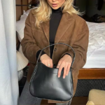 veste en daim marron femme automne 2024